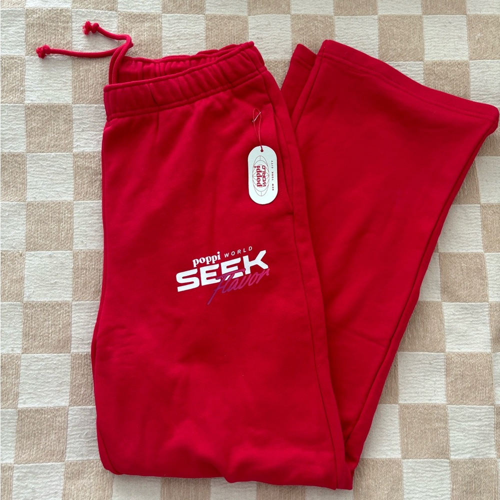 Poppi soda cherry cola sweat pants